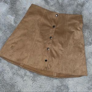 Kendall and Kylie Button Up Tan Skirt from Pacsun